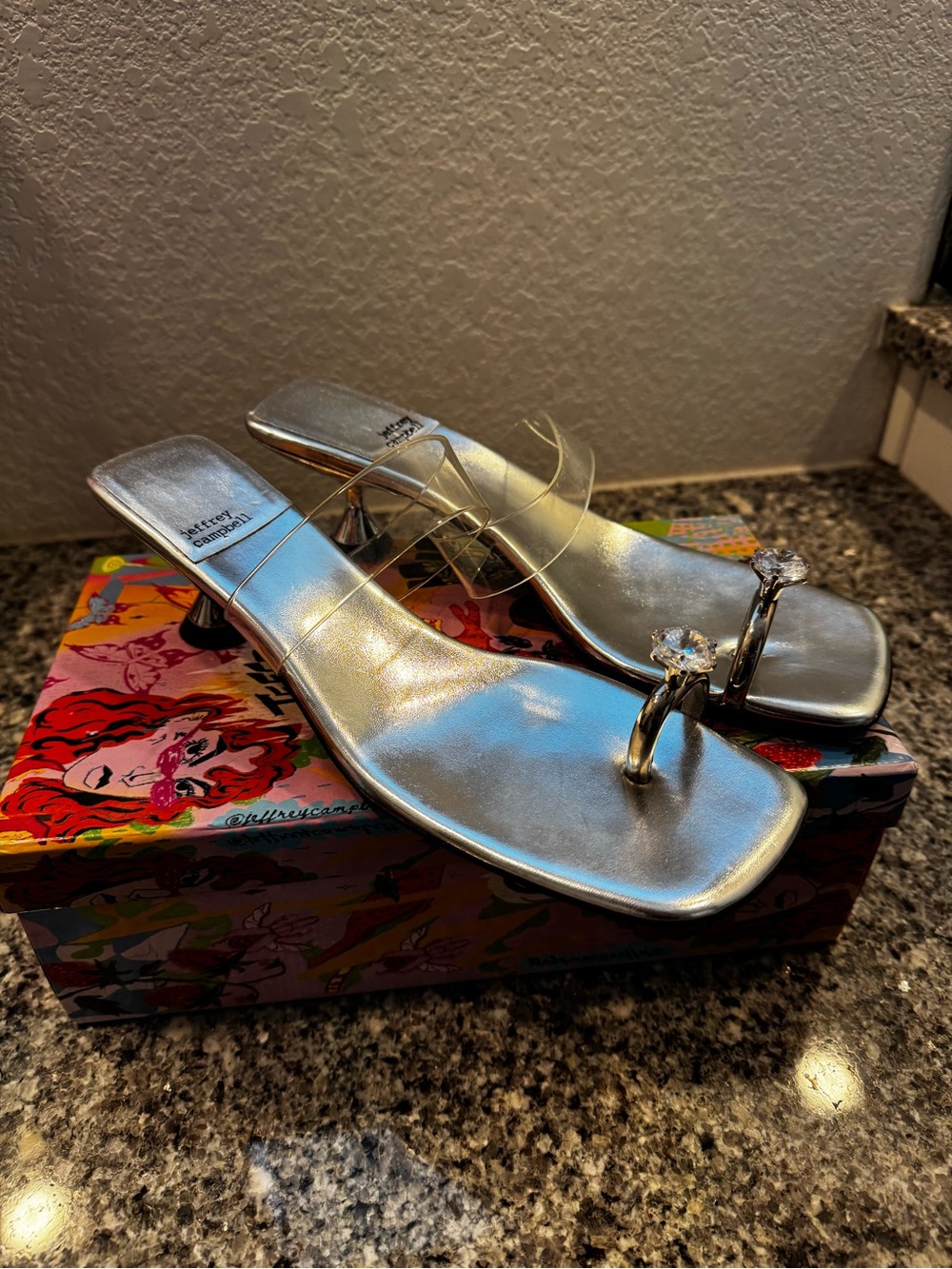 Jeffrey Campbell Diamond Toe Kitten Heel Size 11 NIB